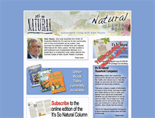 Tablet Screenshot of itssonatural.com